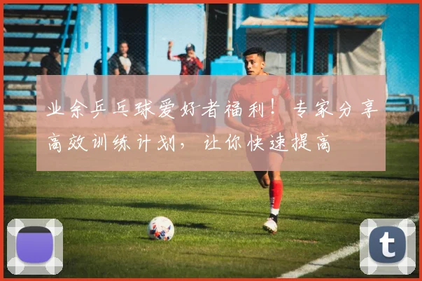 业余乒乓球爱好者福利！专家分享高效训练计划，让你快速提高